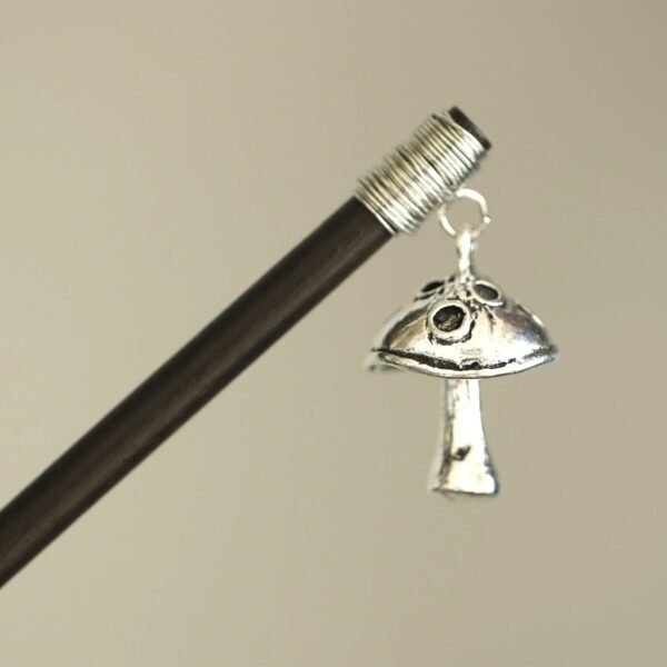 Mushroom wood hairpin handmade crystal hairpin hairpin comb crystal hair ornament BOHO wedding gift FZ-04