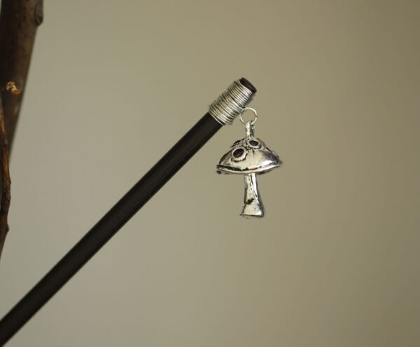 Mushroom wood hairpin handmade crystal hairpin hairpin comb crystal hair ornament BOHO wedding gift FZ-04