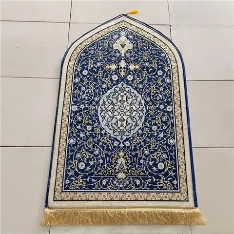 Muslim Carpet Velvet Kneeling Rug Islam Prayer Mat Ramadan Gift Church Utensils Islamic Eid Home Decoration