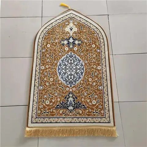 Muslim Carpet Velvet Kneeling Rug Islam Prayer Mat Ramadan Gift Church Utensils Islamic Eid Home Decoration
