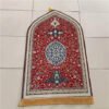 Muslim Carpet Velvet Kneeling Rug Islam Prayer Mat Ramadan Gift Church Utensils Islamic Eid Home Decoration
