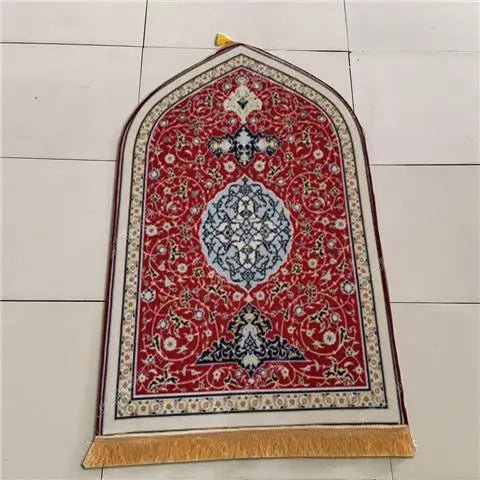 Muslim Carpet Velvet Kneeling Rug Islam Prayer Mat Ramadan Gift Church Utensils Islamic Eid Home Decoration