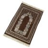 Muslim Floor Rug Ramadan Worship Blanket Chenille Prayer Mat With Tassel Sajadah 100x70cm