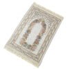 Muslim Floor Rug Ramadan Worship Blanket Chenille Prayer Mat With Tassel Sajadah 100x70cm