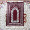 Muslim Floor Rug Ramadan Worship Blanket Chenille Prayer Mat With Tassel Sajadah 100x70cm