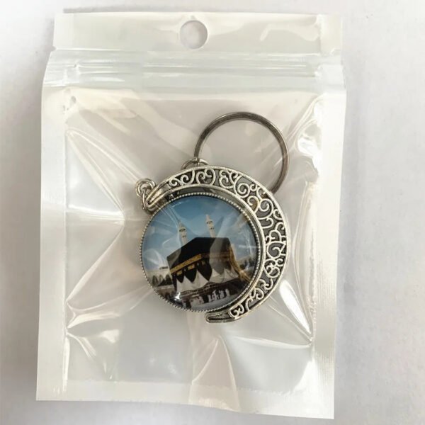 Muslim Keychain Ramadan Style Key Ring Islam Kaaba Crystal Key Chain