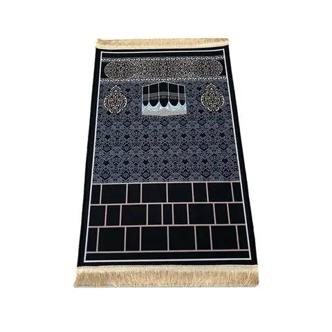 Muslim Sets Carpet Prayer Islamic 3D Printed Rug Worship Mat Eid Decoration Blanket Non Slip Home Decor