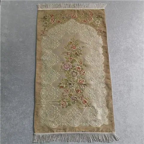 Muslim Worship Blanket Chenille Jacquard Carpet Prayer Mat Islamic