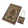 Muslim Worship Mat Prayer Blanket Travel Chenille Rug With Bag Islamic Eid Decoration Islam Carpet Portable