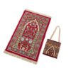 Muslim Worship Mat Prayer Blanket Travel Chenille Rug With Bag Islamic Eid Decoration Islam Carpet Portable