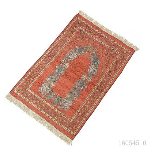 Muslim Worship Mat Prayer Rugs Chenille Cotton Islamic Blanket Home Decoration Church Utensils Portable Carpet