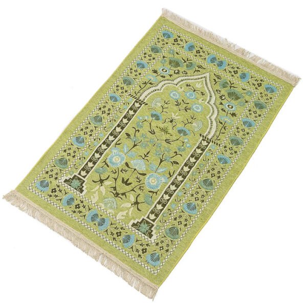 Muslim Worship Rug Chenille Blanket Islamic Mat Prayer Home Decor Portable Carpet Church Utensils
