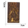 Golden Foil Tarot Black Flip Table Game Divination Mysterious Tarot Card