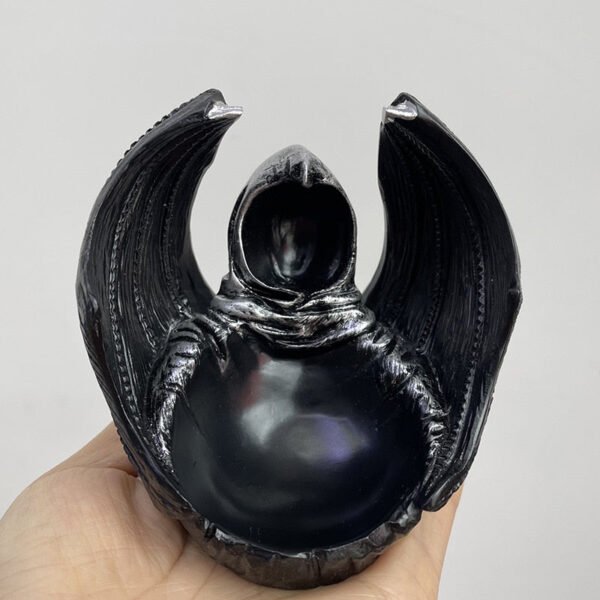 Mysterious Ninja Bat Sculpture Resin Crafts Ornaments Desktop Home Decor Crystal Ball Base Suitable for 4-6cm Balls