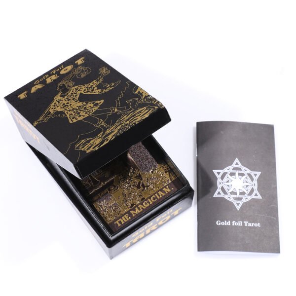 Mystery Divination Tarot Card Sun Moon Table Game Prediction Card Gift Box  PVC Waterproof Wear-resistant Luxury