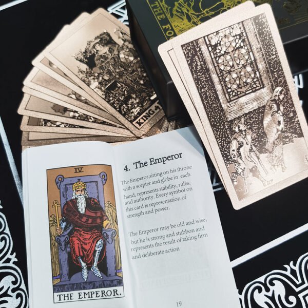 Mystery Divination Tarot Card Sun Moon Table Game Prediction Card Gift Box  PVC Waterproof Wear-resistant Luxury