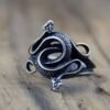 Mystical Gothic Snake Open Adjustable Ring Pagan Witch Serpent Ring Spirit Occult Jewelry