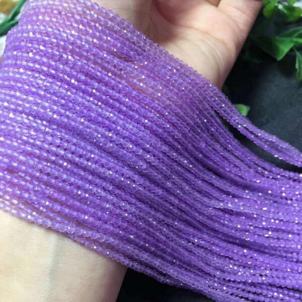 Magicun Crystal~Natural 2mm Lavender Purple Spinel Faceted crystal Beads diy Jewelry Material