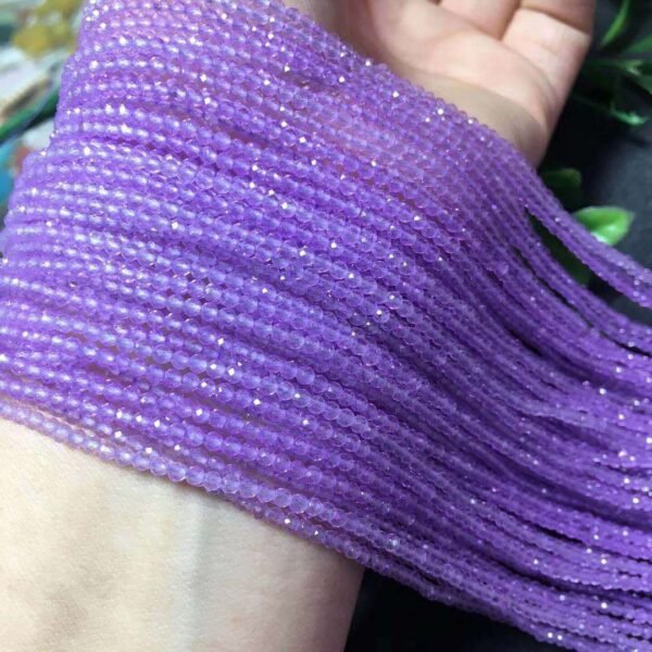 Magicun Crystal~Natural 2mm Lavender Purple Spinel Faceted crystal Beads diy Jewelry Material