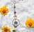 Natural Amethyst Star Moon Accessories Sunlight Catcher Shiny Wind Chime K9 Crystal Creative Home Pendant Gift