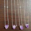 Natural Amethysts Irregular Quartz Pendant Necklace Magic Energy Stone Necklace