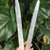 Moroccan Natural Clear Gypsum Selenite Crystal Wand Wicca Decor Point