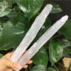 Moroccan Natural Clear Gypsum Selenite Crystal Wand Wicca Decor Point
