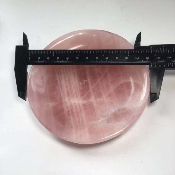 Natural Crystal Hand Carved Rose Quartz Crystal Tea Cup Set with Holder Real Stones For Healing Decoration Collection Fengshui