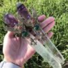 Natural Crystal Handmade Magic Stick Point Witch Crafts Cosplay Props Fairy Wand Party Halloween Decoration Party Gift| |
