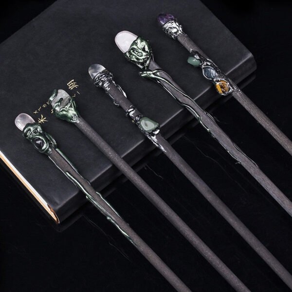 Natural Crystal Pagan Wizard Magic Witch Wands Raw Stones Quartz Power Mineral Witchcraft Wicca Altar Pendulum Home Decoration