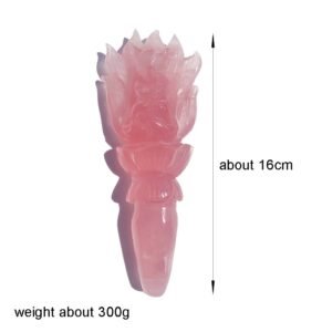 Natural-Crystal-Rose-Quartz-Nine-Tailed-Fox-Love-Lucky-Gem-Scepter-Animal-Carving-Crafts-Healing-Dark Natural Crystal Rose Quartz Nine Tailed Fox Love Lucky Gem Scepter Animal Carving Crafts Healing Dark Pink Quartz Wand Home Dec| |