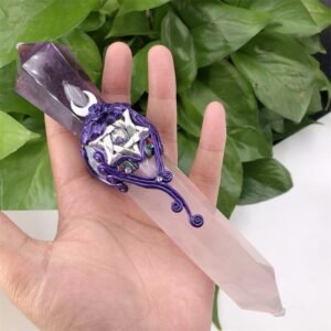 Natural High Quality Crystal Magic Stick Carving Reiki Healing Ornaments Figurine Crafts