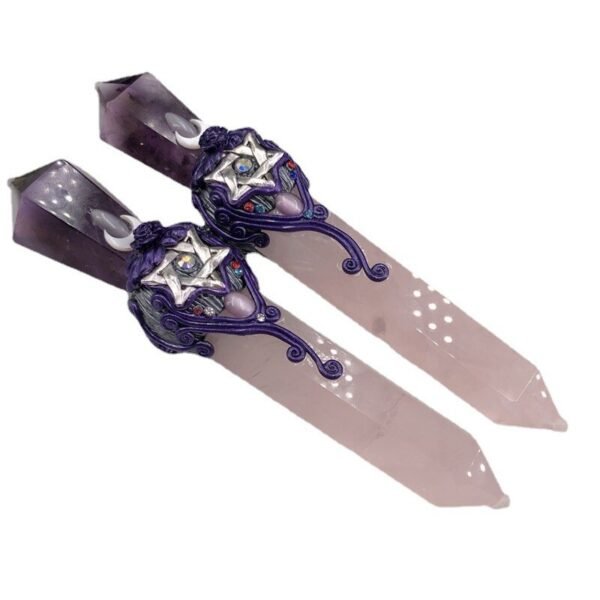 Natural High Quality Crystal Magic Stick Carving Reiki Healing Ornaments Figurine Crafts