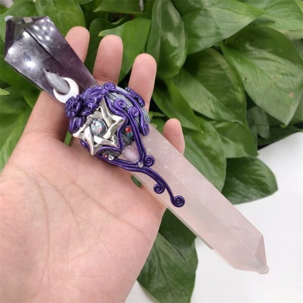 Natural High Quality Crystal Magic Stick Carving Reiki Healing Ornaments Figurine Crafts