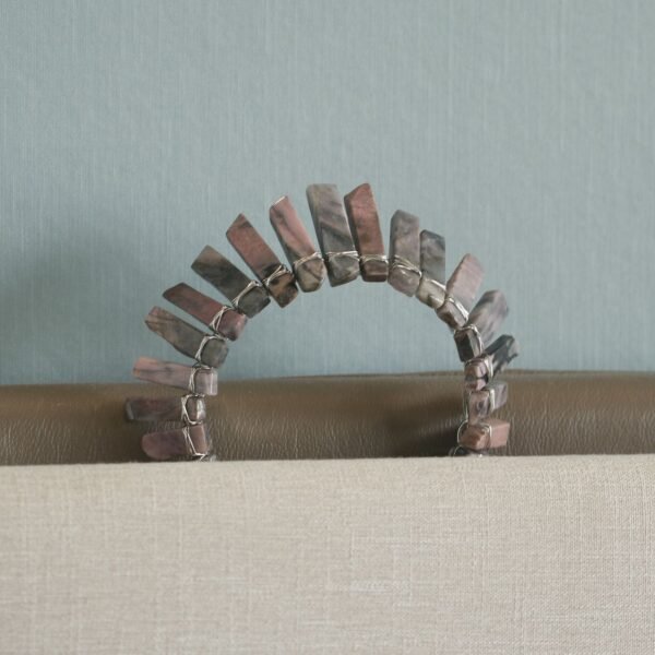 Natural Rhodolite Crown Raw Crystal Headband Quartz Headdress Witchcraft Headdress Jewelry Bridal Gift