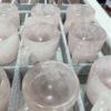 Natural Rose Quartz Cup Crystal Hand Carved Drink ware Crystal Stone Tea Coffee Milk Cup set