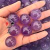 Magicun Crystal~Natural amethyst ball Brazilian amethyst ball for the wholesale of Buddha water  natur stones and crystals