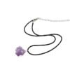 Magicun Crystal~Natural  amethyst original stones pendant necklace Natural Amethyst l Quartz Point Crystal Cluster Healing Specimen Minerals