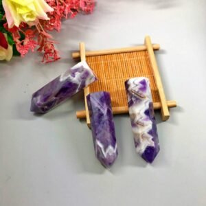 Magicun Crystal~Natural amethyst stone Natural Amethyst Crystal Point Mineral Ornament Healing Home Decoration Study Room Decoration DIY Gifts