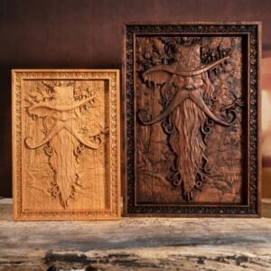 Natural-ash-wood-brown-robe-Radagast-forest-elf-magician-wood-carving-art-wall-decoration-creative-wood Natural ash wood brown robe Radagast forest elf magician wood carving art wall decoration creative wood products decoration