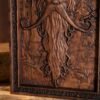 Natural ash wood brown robe Radagast forest elf magician wood carving art wall decoration creative wood products decoration