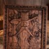 Natural ash wood brown robe Radagast forest elf magician wood carving art wall decoration creative wood products decoration