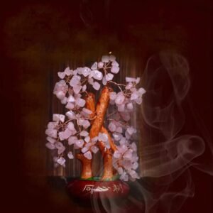 Magicun Crystal~Natural citrine amethyst  office feng shui ornaments citrine money tree lucky money tree chinese money tree