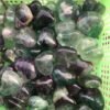 Magicun Crystal~Natural color fluorite heart pendant Purple blue green fluorite pendant DIY jewelry Handmade jewelry