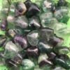 Magicun Crystal~Natural color fluorite heart pendant Purple blue green fluorite pendant DIY jewelry Handmade jewelry