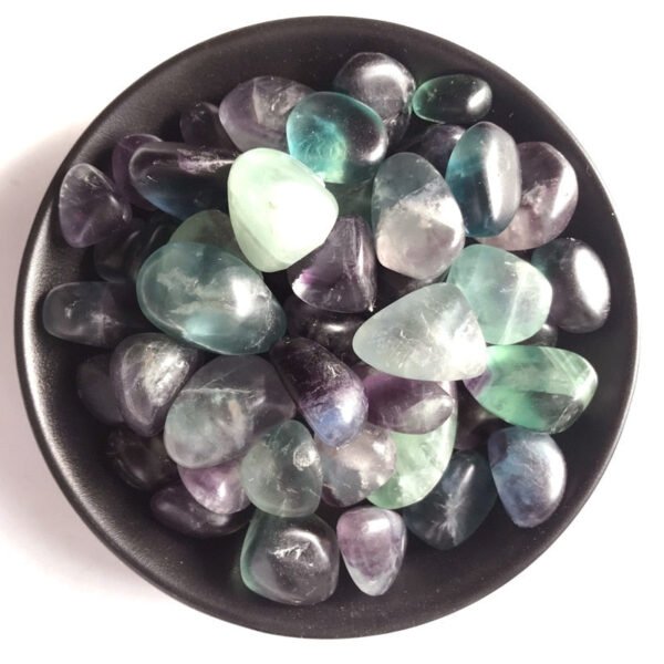 Magicun Crystal~Natural color fluorite rainbow crystal natural gravel original stone polished fish tank stone landscaping decoration