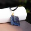 Magicun Crystal~Natural crystal fluorite octahedron pendant  crystal original stone wrapped necklace pendant  spiritual  pendulum wholesale