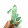 Magicun Crystal~Natural crystal fluorite pillar green fluorite crystal column six prisms green fluorite single tip energy decoration wholesale