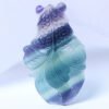 Magicun Crystal~Natural fluorite pendant Colorful fluorite clothes chain  pendant mineral  quartz crystals