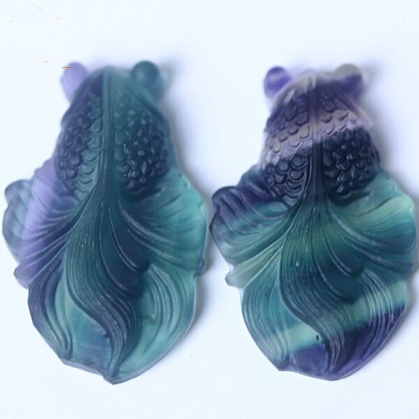 Magicun Crystal~Natural fluorite pendant Colorful fluorite clothes chain  pendant mineral  quartz crystals